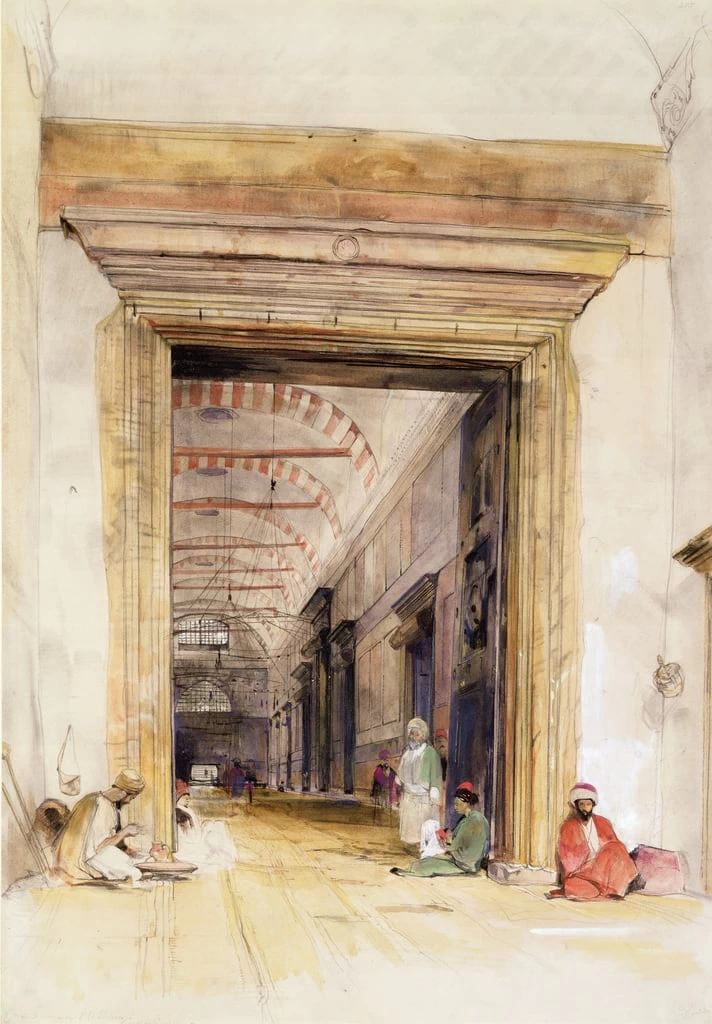 La grande porta della moschea di Santa Sofia, Costantinopoli